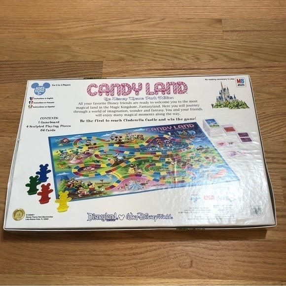 Disney Parks Edition Candy Land Disney World Land Game Small World Snow White - Picture 4 of 10